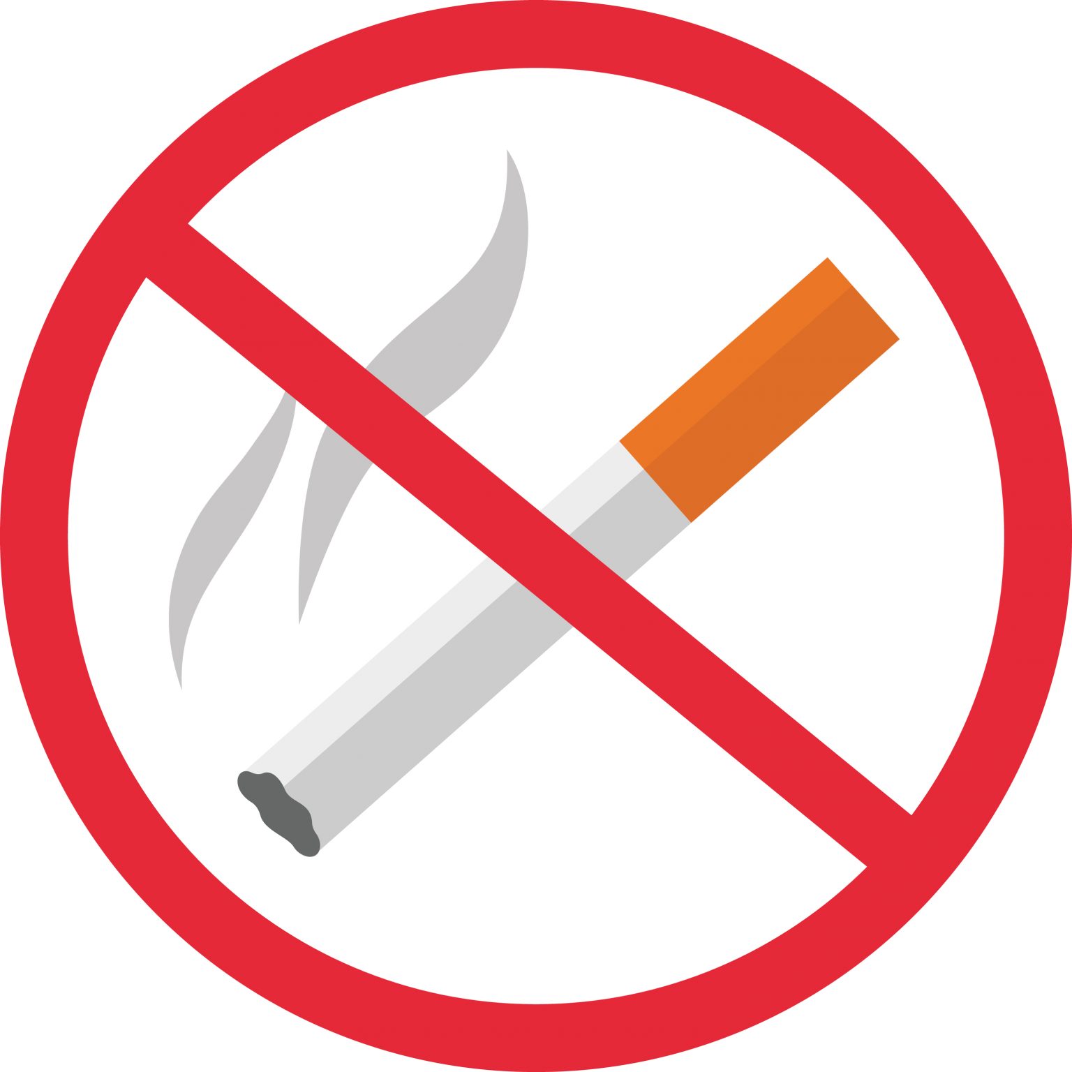 Stop Smoking No Smoking Forbidden Sign Symbol Template Design No 